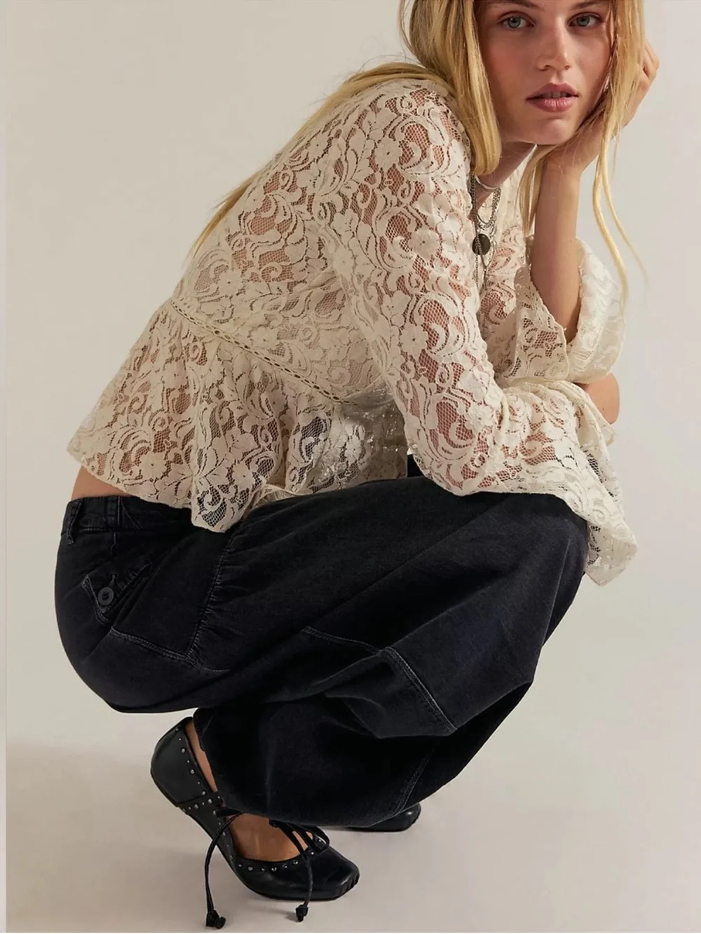 Free People Lotus Balloon Jeans